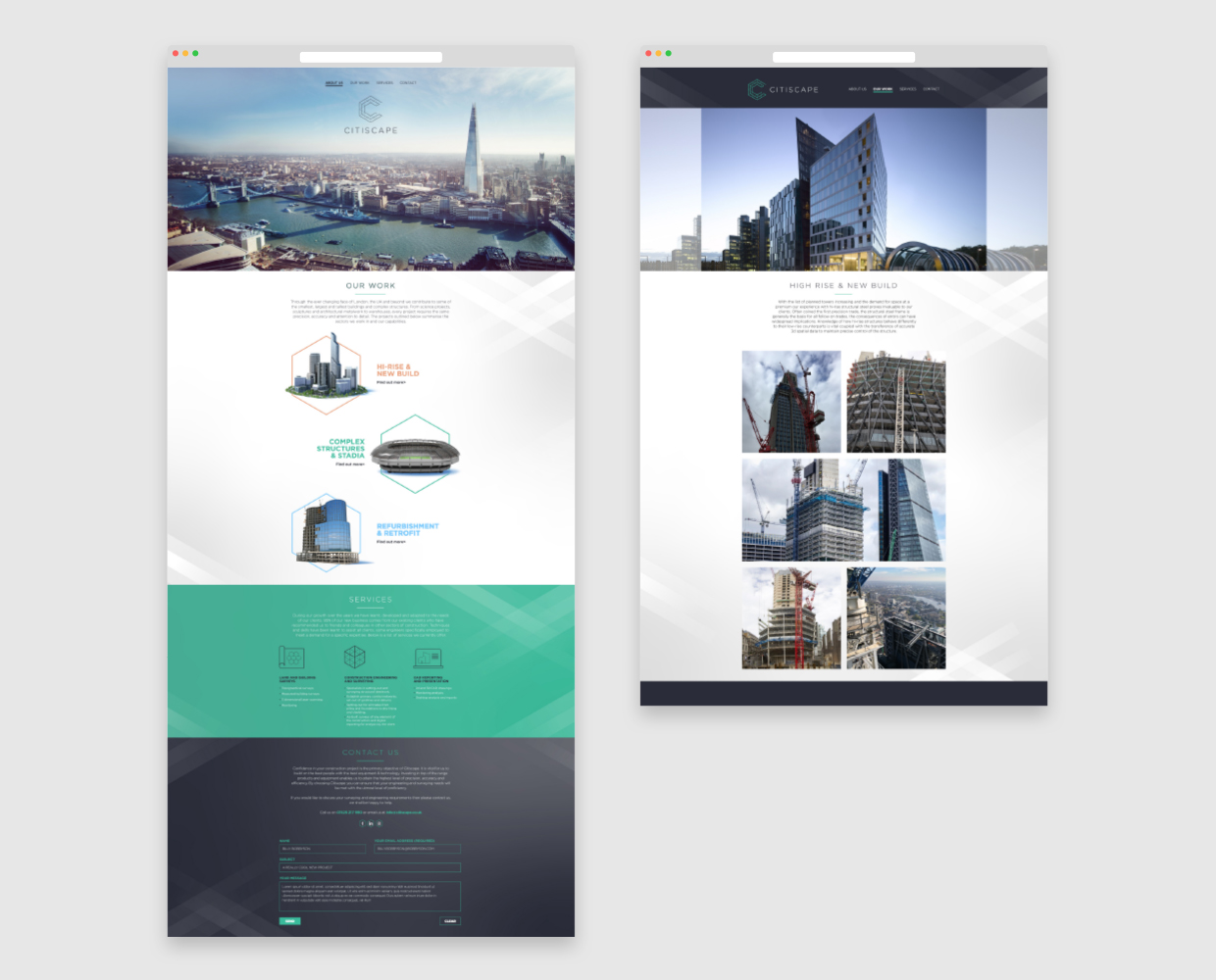 Citiscape Website Design